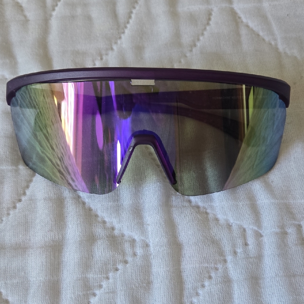 Easton Purple Mirrored Sports Visor Sunglasses